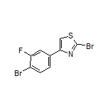 2-Bromo-4-(4-bromo-3-fluorophenyl)thiazole