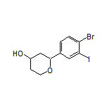2-(4-Bromo-3-iodophenyl)tetrahydro-2H-pyran-4-ol