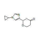 2-(1-Cyclopropyl-1H-imidazol-4-yl)dihydro-2H-pyran-4(3H)-one