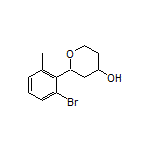 2-(2-Bromo-6-methylphenyl)tetrahydro-2H-pyran-4-ol