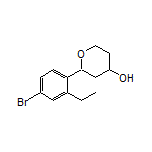 2-(4-Bromo-2-ethylphenyl)tetrahydro-2H-pyran-4-ol