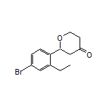2-(4-Bromo-2-ethylphenyl)dihydro-2H-pyran-4(3H)-one