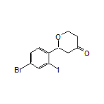 2-(4-Bromo-2-iodophenyl)dihydro-2H-pyran-4(3H)-one
