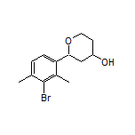 2-(3-Bromo-2,4-dimethylphenyl)tetrahydro-2H-pyran-4-ol