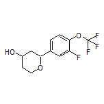 2-[3-Fluoro-4-(trifluoromethoxy)phenyl]tetrahydro-2H-pyran-4-ol
