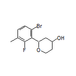 2-(6-Bromo-2-fluoro-3-methylphenyl)tetrahydro-2H-pyran-4-ol