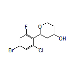 2-(4-Bromo-2-chloro-6-fluorophenyl)tetrahydro-2H-pyran-4-ol