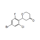2-(4-Bromo-2-chloro-6-fluorophenyl)dihydro-2H-pyran-4(3H)-one