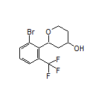 2-[2-Bromo-6-(trifluoromethyl)phenyl]tetrahydro-2H-pyran-4-ol