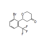 2-[2-Bromo-6-(trifluoromethyl)phenyl]dihydro-2H-pyran-4(3H)-one