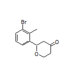 2-(3-Bromo-2-methylphenyl)dihydro-2H-pyran-4(3H)-one