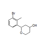 2-(3-Bromo-2-methylphenyl)tetrahydro-2H-pyran-4-ol