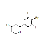 2-(4-Bromo-3,5-difluorophenyl)dihydro-2H-pyran-4(3H)-one