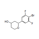 2-(4-Bromo-3,5-difluorophenyl)tetrahydro-2H-pyran-4-ol