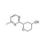 2-(4-Methylpyrimidin-2-yl)tetrahydro-2H-pyran-4-ol