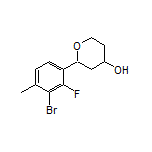 2-(3-Bromo-2-fluoro-4-methylphenyl)tetrahydro-2H-pyran-4-ol