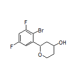 2-(2-Bromo-3,5-difluorophenyl)tetrahydro-2H-pyran-4-ol