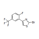 2-Bromo-4-[2-fluoro-5-(trifluoromethyl)phenyl]thiazole