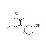 2-(3,5-Dichloro-2-fluorophenyl)tetrahydro-2H-pyran-4-ol