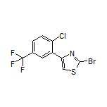 2-Bromo-4-[2-chloro-5-(trifluoromethyl)phenyl]thiazole