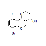 2-(3-Bromo-6-fluoro-2-methoxyphenyl)tetrahydro-2H-pyran-4-ol