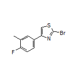 2-Bromo-4-(4-fluoro-3-methylphenyl)thiazole