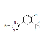 2-Bromo-4-[4-chloro-3-(trifluoromethyl)phenyl]thiazole