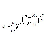 2-Bromo-4-[3-chloro-4-(trifluoromethoxy)phenyl]thiazole