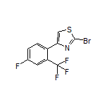 2-Bromo-4-[4-fluoro-2-(trifluoromethyl)phenyl]thiazole