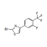2-Bromo-4-[3-fluoro-4-(trifluoromethyl)phenyl]thiazole