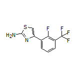 4-[2-Fluoro-3-(trifluoromethyl)phenyl]thiazol-2-amine