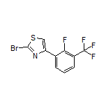 2-Bromo-4-[2-fluoro-3-(trifluoromethyl)phenyl]thiazole