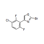 2-Bromo-4-(3-chloro-2,6-difluorophenyl)thiazole