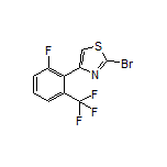 2-Bromo-4-[2-fluoro-6-(trifluoromethyl)phenyl]thiazole