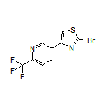 2-Bromo-4-[6-(trifluoromethyl)pyridin-3-yl]thiazole
