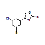 2-Bromo-4-(3-bromo-5-chlorophenyl)thiazole