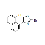 2-Bromo-4-(8-chloronaphthalen-1-yl)thiazole
