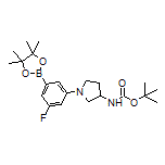 3-[3-(Boc-amino)pyrrolidin-1-yl]-5-fluorophenylboronic Acid Pinacol Ester