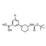 3-[3-(Boc-amino)piperidin-1-yl]-5-fluorophenylboronic Acid