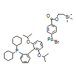 Dicyclohexyl(2’,6’-diisopropoxy-[1,1’-biphenyl]-2-yl)phosphine[4-[[2-(trimethylsilyl)ethoxy]carbonyl]phenyl]palladium(II) Bromide