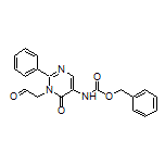 2-[5-(Cbz-amino)-6-oxo-2-phenylpyrimidin-1(6H)-yl]acetaldehyde