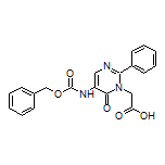 2-[5-(Cbz-amino)-6-oxo-2-phenylpyrimidin-1(6H)-yl]acetic Acid