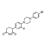 3-[4-[4-(4-Bromophenyl)piperazin-1-yl]-3-fluorophenyl]piperidine-2,6-dione