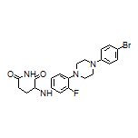 3-[[4-[4-(4-Bromophenyl)piperazin-1-yl]-3-fluorophenyl]amino]piperidine-2,6-dione