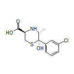 (3R,5R,6R)-6-(3-Chlorophenyl)-6-hydroxy-5-methylthiomorpholine-3-carboxylic Acid