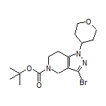 5-Boc-3-bromo-1-(tetrahydro-2H-pyran-4-yl)-4,5,6,7-tetrahydro-1H-pyrazolo[4,3-c]pyridine