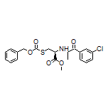 Methyl S-[(Benzyloxy)carbonyl]-N-[1-(3-chlorophenyl)-1-oxopropan-2-yl]-D-cysteinate