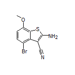 2-Amino-4-bromo-7-methoxybenzo[b]thiophene-3-carbonitrile