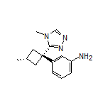 3-[(1s,3s)-rel-3-Methyl-1-(4-methyl-4H-1,2,4-triazol-3-yl)cyclobutyl]aniline