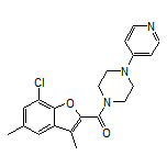 (7-Chloro-3,5-dimethylbenzofuran-2-yl)[4-(pyridin-4-yl)piperazin-1-yl]methanone